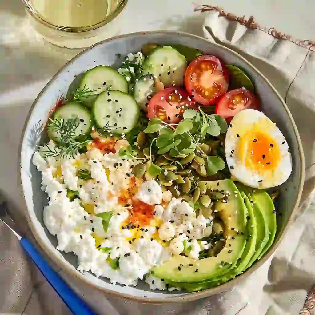 TikTok Viral Cottage Cheese Power Bowl for Mounjaro Lunch