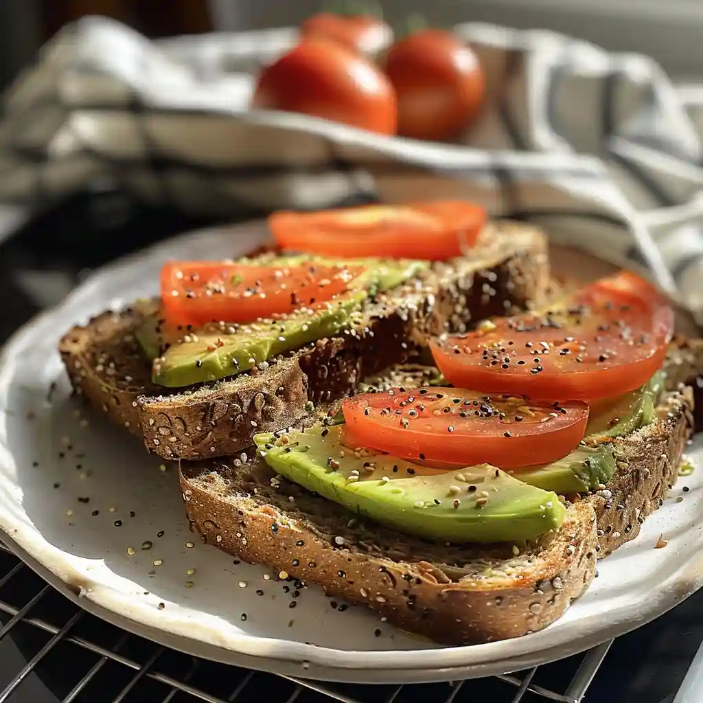 Freshly baked high protein bread cooling on a rack